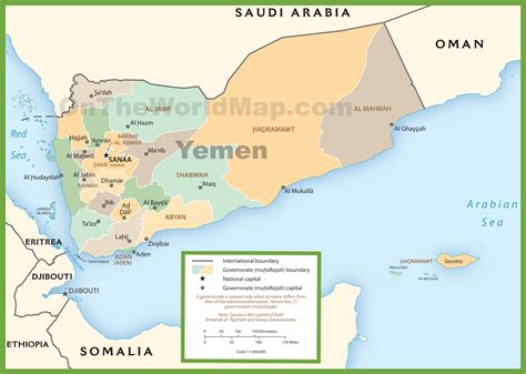 Yemen Political Map