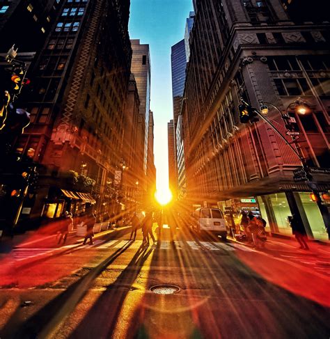 Manhattanhenge Sunrise Shot With The P30 Pro Superwide And Edited In
