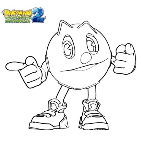 Printable drawings and coloring pages. The best free Pacman coloring page images. Download from ...