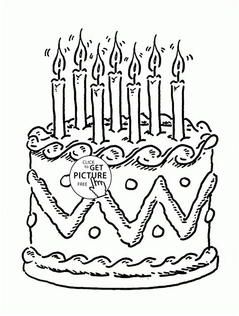 Holidays Happy Birthday Coloring Pages Printable