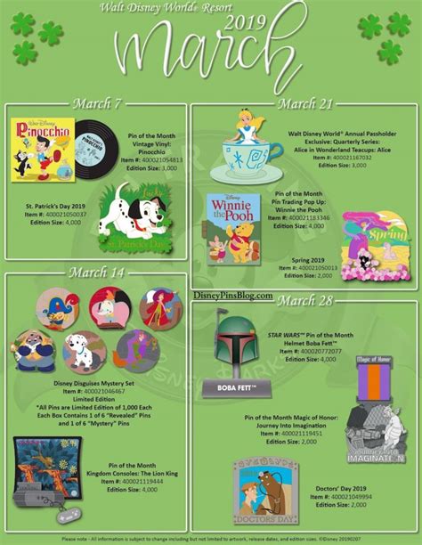 Disney Parks March 2019 Pin Preview Disney Pins Blog