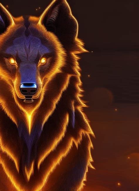 The Lava Wolf Ai Generated Artwork Nightcafe Creator