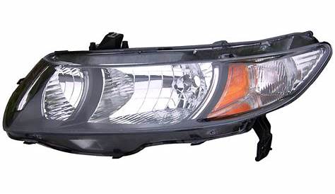 2009 Honda Civic Headlight Assembly Left Driver Side - Coupe Models