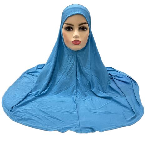 Muslim Women Khimar Large Scarf Hijab Burqa Amira Hearwrap Cover Prayer