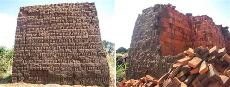 Bricks Within 300mm Of The Clamp Kilns Surfaces Have A Very Low