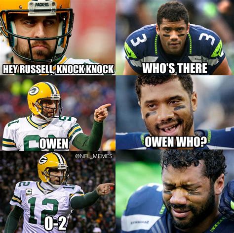 Packers Seahawks Nfl Jokes Funny Football Memes Funny Nfl