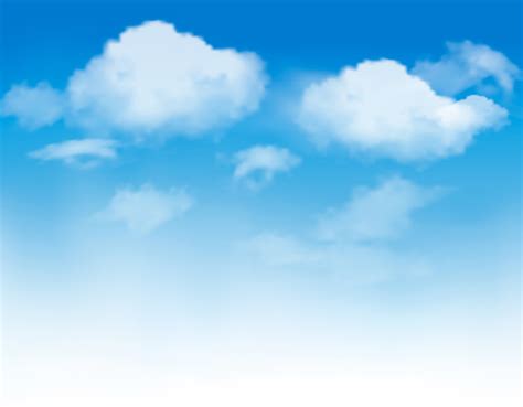 Sunny Blue Sky Background Vector 04 Free Download