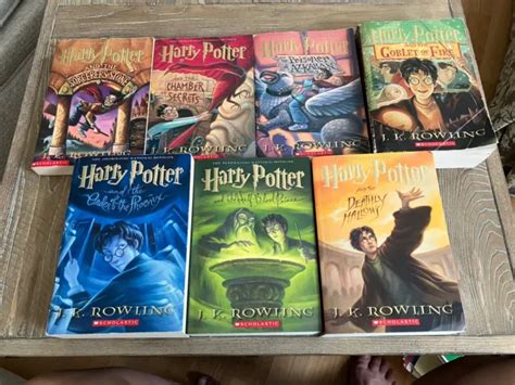 Harry Potter Complete Set Books 1 7 Jk Rowling 1899 Picclick
