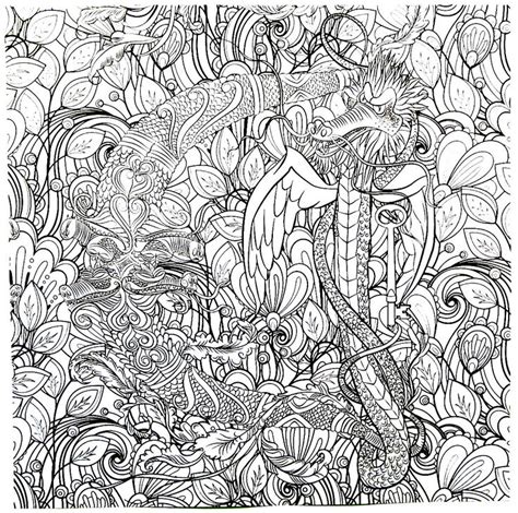 With intricate illustrations (some more complex than others), playful patterns, and iconic images based on pages from such titles as the cat in the hat, oh, the places you'll go!, the lorax. Dragon with rich detail coloring book page for adults ...