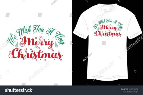 We Wish You Very Merry Christmas Stock Vector Royalty Free 2067550772