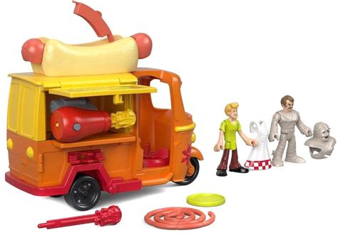 Fisher Price Scooby Doo Imaginext Shaggy Hot Dog Cart 3 Figure Set Toywiz