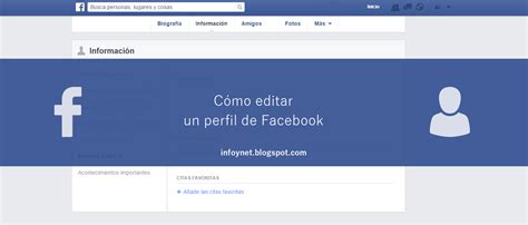 Infonet Editar Un Perfil De Facebook