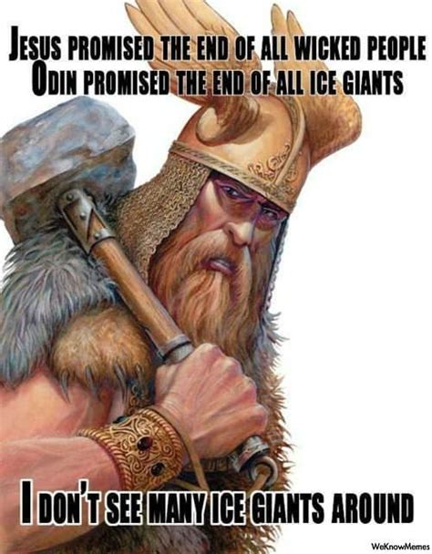 Thor Vs Jesus Meme Collection Viking Quotes Norse Ice Giant