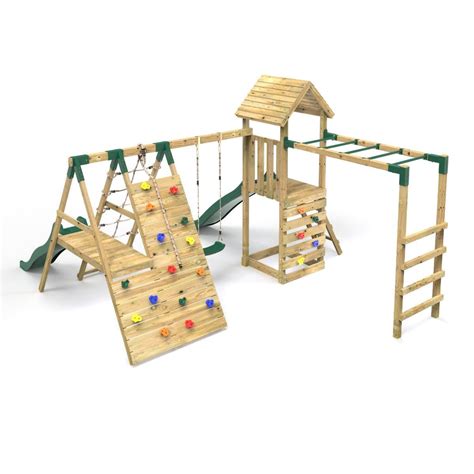 Rebo Climbing Frame Swings Slides And Monkey Bars Breacon