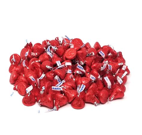 Hersheys Kisses Red Foils Oz Milk Bulk Bag Candy Pieces 667