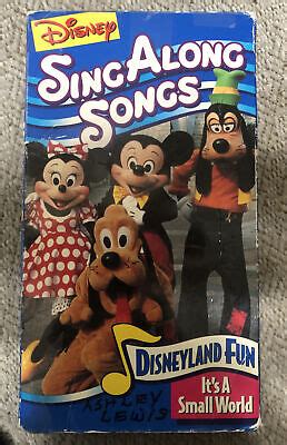 Disneys Sing Along Songs Disneyland Fun Its A Small World Vhs Ebay