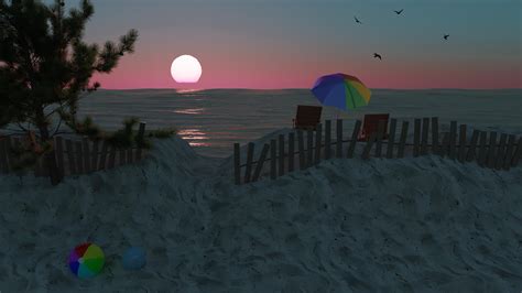 I Made This Beach Scene Completely In Blender Let Me Know What You
