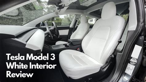 Tesla White Interior Review Should You Get It Youtube