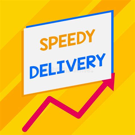 Conceptual Hand Writing Showing Speedy Delivery Business Photo