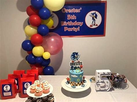 pin  sonic  hedgehog party ideas decorations