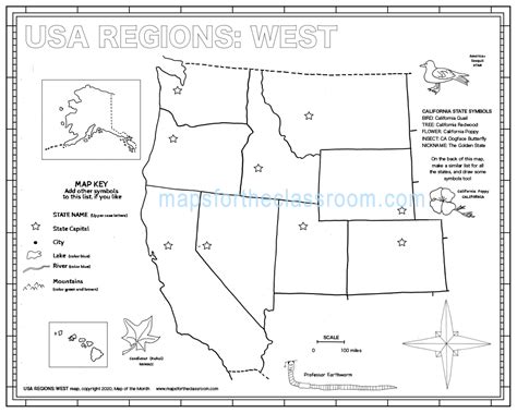 West Region Usa Map