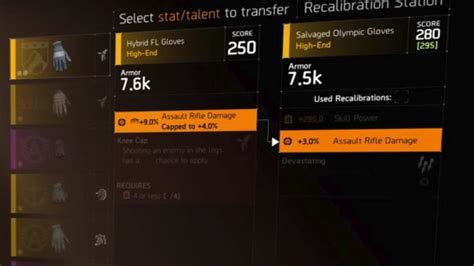 The Division 2 Recalibration Guide How To Transfer Stats And Talents