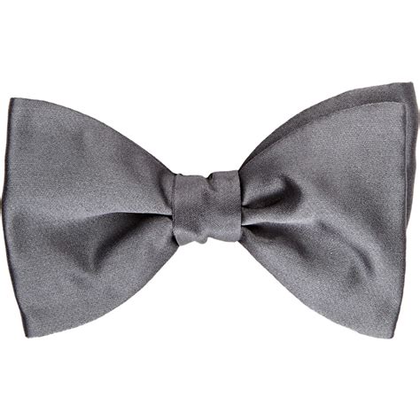 Lyst Lanvin Satin Alber Bow Tie In Gray For Men