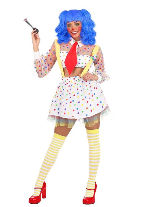 Sheer Clown Womens Costume