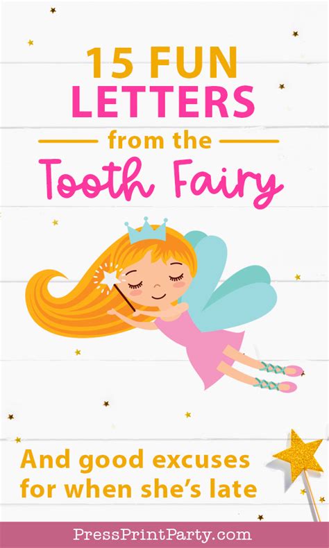 Late Tooth Fairy Letter Template Psaweexperience