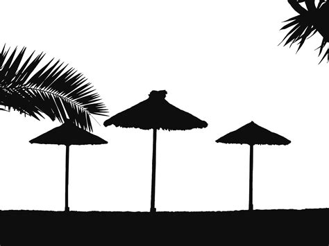 Free Beach Silhouettes Cliparts Download Free Beach Silhouettes