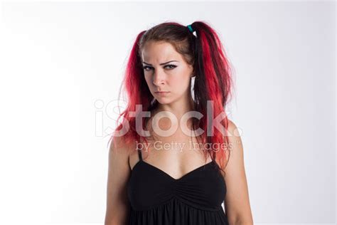 Punk Girl With Red Hair Stock Photo Royalty Free Freeimages