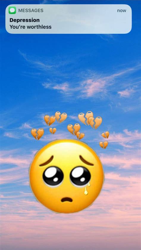 Sad Emoji Iphone Wallpaper