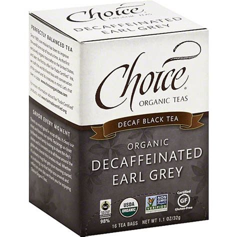 Choice Organic Teas Organic Decaffeinated Earl Gray Tea Bags 16 Ct