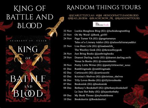 Blog Tour King Of Battle And Blood By Scarlett St Clair Lace And