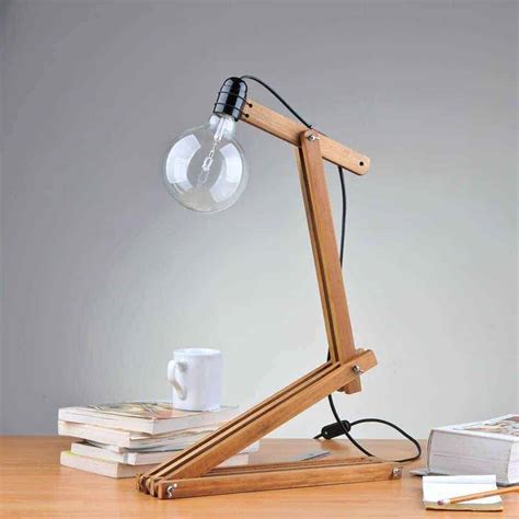 Wooden hanging light wood pendant lamp wooden lighting | etsy. Amazing Number 5 Desk Lamp From Upcycled Sunshade Slats ...