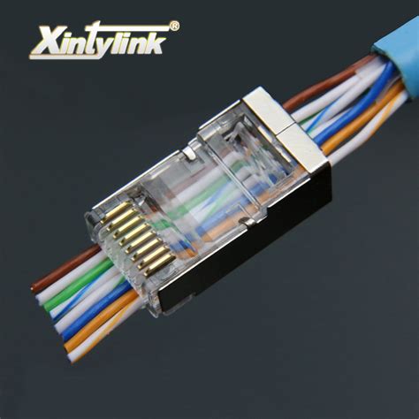 Xintylink Ez Rj45 Plug Ethernet Cable Connector Cat6 Cat5e Cat5 Network