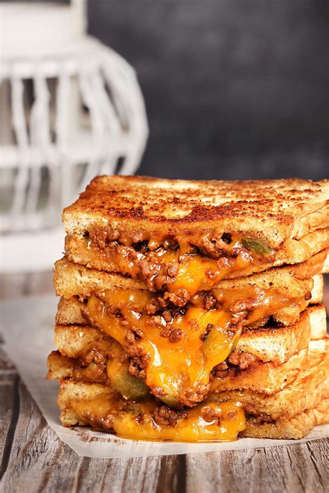 Ground beef recipes are always good to have on hand for tacos, soups, spaghetti, and burrito bowls dinners that go beyond the basic hamburger. Ground Beef Grilled Cheese Sandwich | Recipe | Ground beef grill, Grilled cheese sandwich ...