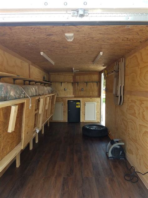 Hunting Camp Cargo Conversion With Toy Storage Cargo Trailer Camper