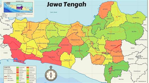 Terbaru 30+ Peta Provinsi Jawa Tengah