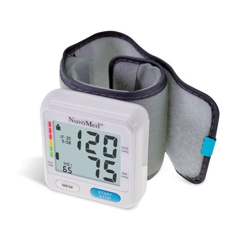 Electronic Wrist Blood Pressure Monitor Nuvomed