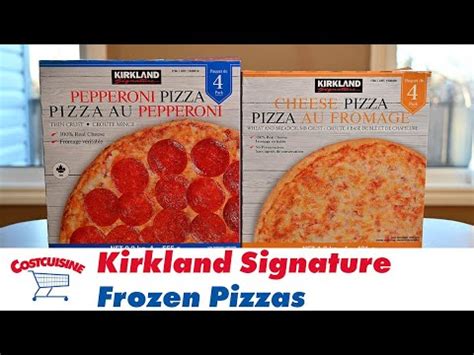 Kirkland Signature Pepperoni And Cheese Frozen Pizzas Costco Food