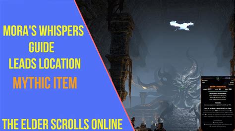 ESO Mora S Whispers Leads Guide Mora S Whispers Leads Location YouTube