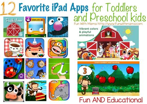 Ipad For Kids Favorite Educational Apps For Toddlers Preschoolers And