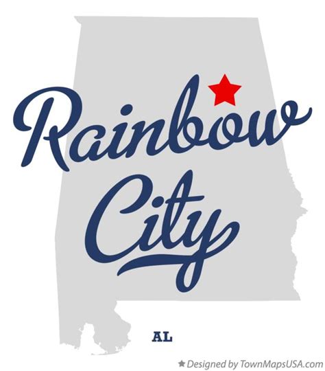 Map Of Rainbow City Al Alabama