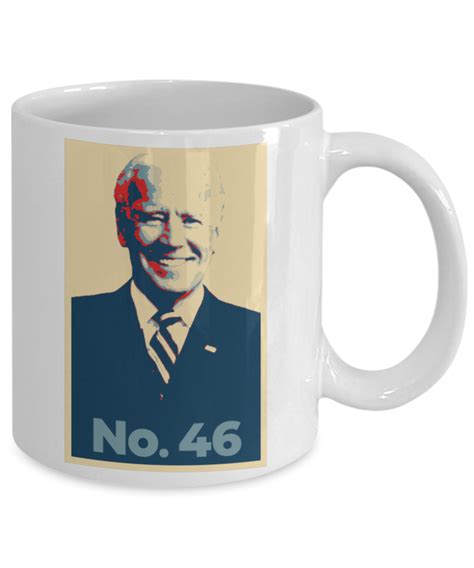 No 46 Mug President Joe Biden Wins Election Poster Keepsake Coffee Cup