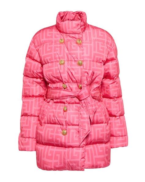 Balmain Synthetic X Barbie® Down Jacket in Pink - Lyst