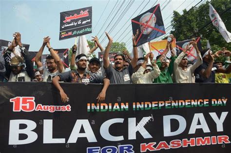 Kashmiris Observing Indias Independence Day As Black Day Across The