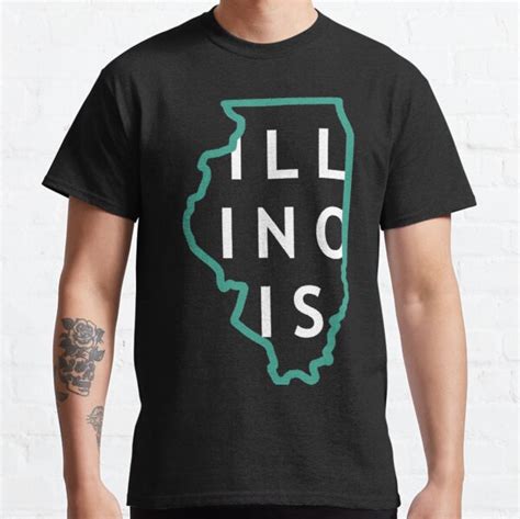 Illinois State Outline Essential T Shirt By Flareapparel T Shirt