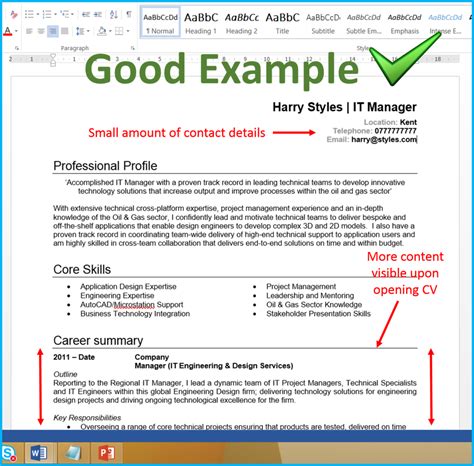 An excellent example of a resume. 7 CV format tips that will get you more interviews