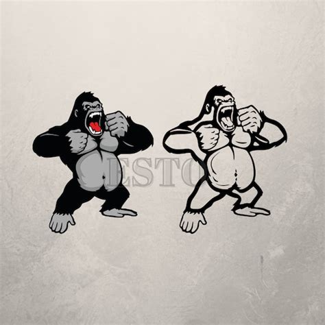 King Kong SVG Vector Cut File Gorilla Svg King Kong Etsy Polska